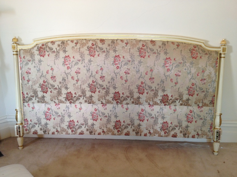 Our Newly Reupholstered Bed
